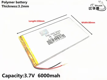 Geras Qulity 3280150 3.7 V 6000mAH Nekilnojamojo 5900mAh Li-ion baterija V88 V971 M9
