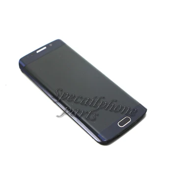 Super Amoled skystųjų kristalų (LCD Samsung S6 Krašto G925F LCD Ekranas Su Jutikliniu Ekranu, skaitmeninis keitiklis Surinkimo SAMSUNG G925 G925F SM-G925F LCD