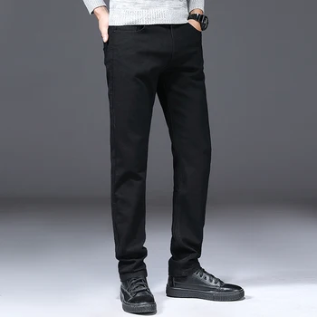 YINFUYA Prekės 2020 Nauji vyriški Slim Elastiniai Džinsai Mados Verslo Klasikinio Stiliaus Skinny Džinsai Denim Kelnės Vyriškos Kelnės
