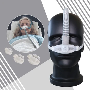 Silikono Gelis CPAP SML Dydžio Pagalvėlių, Visi Miegoti Nosies Kaukė Knarkimo Ir Apnėjos Gydymas Su diržo Kaukė