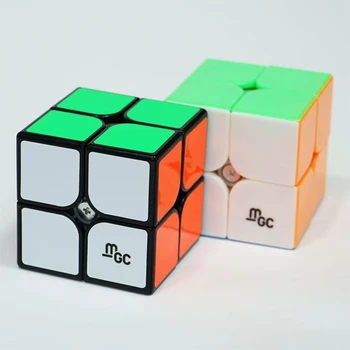 Profesinės YJ MGC2 YuPo M 2x2x2 Magnetinio Kubo 50mm YongJun 2x2 MGC švietimo Lipdukai lipdukas Magic Cube kūdikių žaislai vaikams