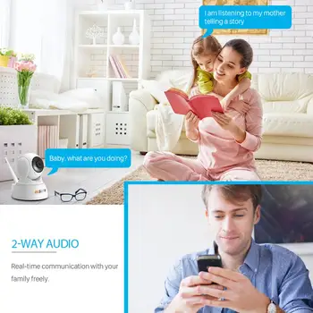 BESDER 1080P Home Security, IP Kamera, Dviejų krypčių Garso Belaidė Mini Kamera, Naktinio Matymo VAIZDO Kamera, WiFi Debesys Saugojimo Kūdikio stebėjimo