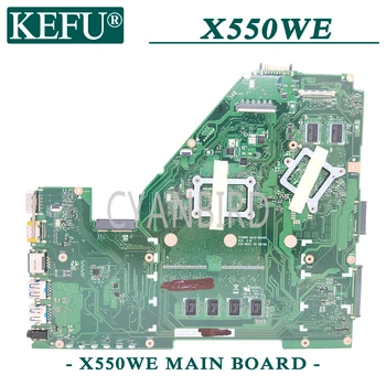 KEFU X550WE originalus mainboard ASUS X550WE X550W su 4GB-RAM A4-6210 CPU PM Nešiojamas plokštė