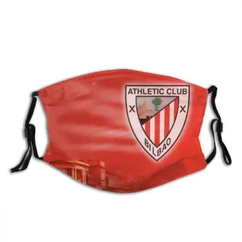 Sporto ClubWashable masque suaugusiųjų/childAthletic Bilbao Futbolo Klubo Logotipas kd2.5 filtras dulkių nepraleidžiantis audinys kaukė