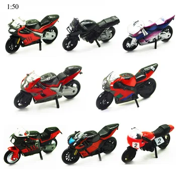 4pcs/set 1:50 atsitiktinai tipai modelis motocycles žaislai miniatiūrinės architektūros eismo spalva vežimų už nedidelę diorama dekoracijos