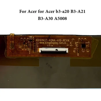 Planšetinio kompiuterio LCD Ekrano Matricos Acer b3-a20 B3-A21 B3-A30 A5008 KD101N37-40NA-A10 KD101N37-40NA-A10-REVA KD101N37 40NA Ekranas