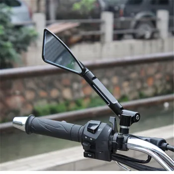 Trikampis CNC motoroleris galinio vaizdo lenktynių motociklo priedai moto rearivew veidrodėlis, skirtas rizoma honda suzuki yamaha motociklų dalys
