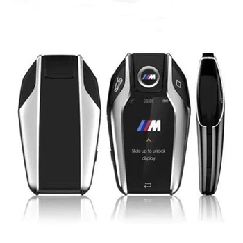 OkeyTech Modifikuotų Smart LCD Nuotolinio Valdymo Automobilio raktu, BMW 3 5 7 F Serijos FEM/ BALTIC/ CAS4/ CAS4+ Pakeitimas Fob 3 4 Mygtukai Mygtukas