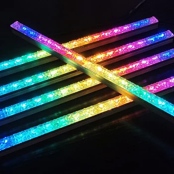 COOLMOON Kompiuterio 5V/4PIN Aliuminio RGB Spalvų Šviesos Juostelė su Šviesos netic Daugiaspalvis RGB LED Taršos Spalva Lempa