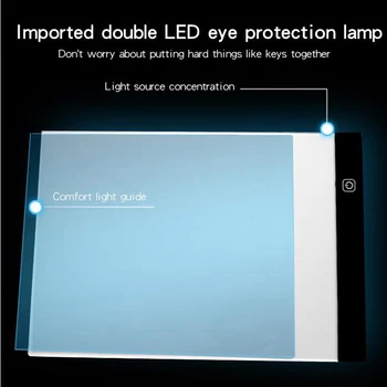 A5 LED Diamond Tapybos Lightpad Tablet Plono 3.5 mm Juostelę Taikomos ES/JK/AU/US/USB Kištukas, Siuvinėjimo la casa de papel serie BG72