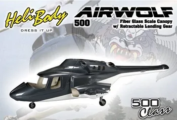 Airwolf 500 masto Fiuzeliažo Bell 222 W/sulenda airwolf500