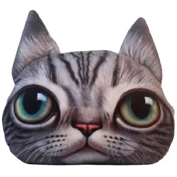 35*36 cm Naujas 3D Cute Kačių, Šunų Tiger Biuro Plauko Pagalvė Pagalvėlės Animacinių filmų Pliušinis Minkštas Žaislas Vaikams, Lėlės, galima Skalbti Namuose Sofos Automobilių Pagalvėlė