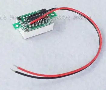 5vnt 0.36 colių Digital Voltmeter Žalia LED Amp Skaitmeninis Indikatorius voltmetras DC4.5-30 V Įtampos Indikatorius du laidai 33*15*10 mm