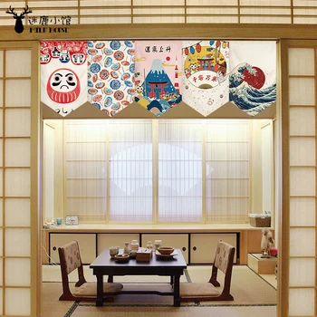 Japonų Stiliaus Durų Užuolaidos Gyvenamasis Kambarys Su Virtuvės Užuolaidų Pasiskirstymo Uždanga Trikampio Užuolaidų Kabo Vėliava, Dekoratyvinis Užuolaidos