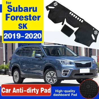 Dėl Subaru Forester 2019 2020 SK neslystantis prietaisų Skydelio Kilimėlis Padengti Trinkelėmis skėtį nuo saulės Dashmat Apsaugoti Kilimą, Anti-UV Automobilių Reikmenys Kilimas