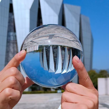 80mm Lensball Crystal Ball, skaidraus Stiklo Fotografijos Dirbtinių kristalų (lcd Kamuolys Pasaulyje Karšto pardavimui, Namų Dekoro