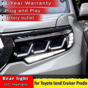 Automobilio Stilius Toyota Land Cruiser Prado 2018 Žibintai Prado LED Žibintai DRL LED Automobilių Priedai