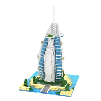YZ 052 Pasaulyje Garsaus Architektūros Burj Al Arab Hotel 3D Modelį 