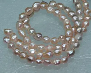 Gamtos Retas 5strs AA+8-9mm blizgesį baroko gėlavandenių perlų