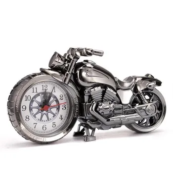 Kūrybos Motociklas Motociklo Modelio Žadintuvas Stalo Laikrodis Kūrybos Namų Gimtadienio Dovana Kietas Laikrodis (Ratų Tipas buvo Atsitiktinai)